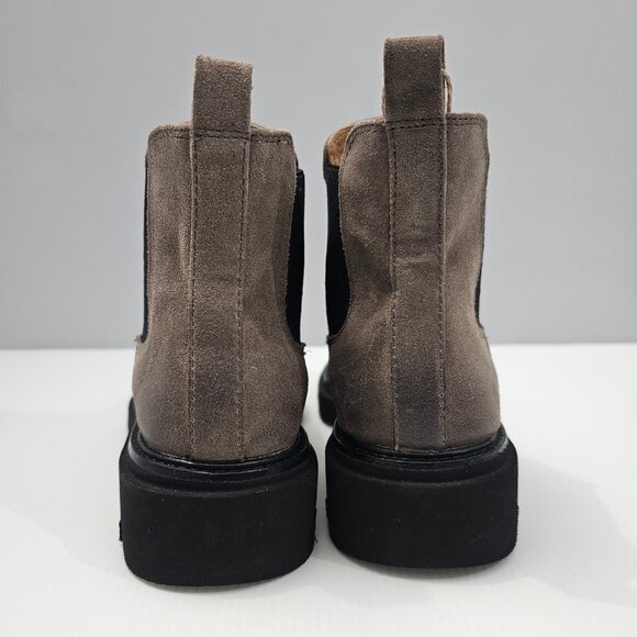 NEW Sofft Samira Ankle Boot Womens 8  Taupe Suede Waterproof Chelsea Lug Sole - Picture 7 of 14